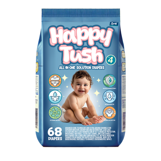 HAPPY TUSH - All in One Solution Diapers